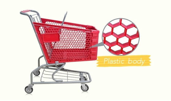 中国 スーパーマーケットのプラスチック ショッピング トロリー/カート サプライヤー